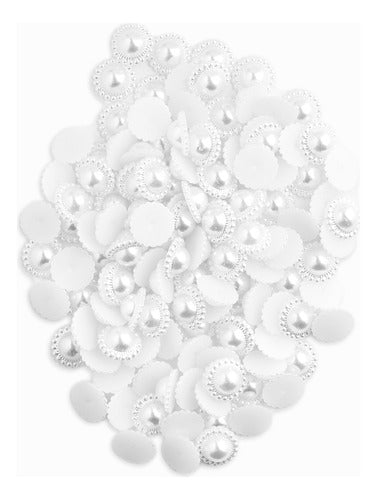 Circular Dotted Mother-of-Pearl Applique 80pc x25gr Crafting Deco Pack 3
