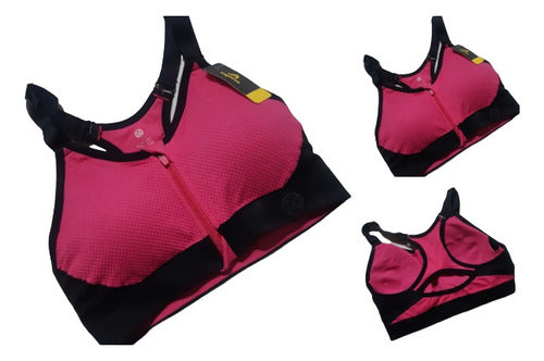 Letícia Sports Bra with Front Closure and Adjustable Straps 4