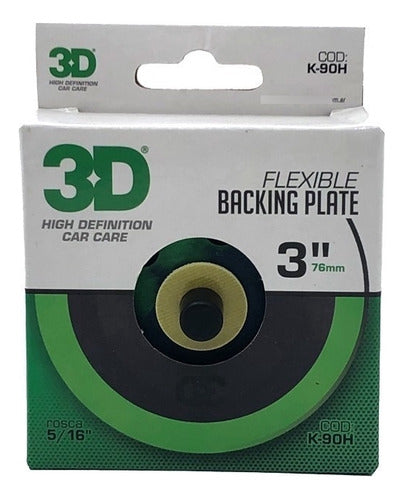 3D Backing Plate 3 Inches for Dual Action Machine - 5/16"-24 Thread 0