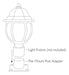 Design House 502211 Outdoor Lantern Pier Base Negro 3