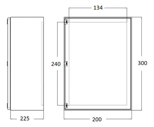 Gabinete Estanco Serie 9000 - 200x300x225 1