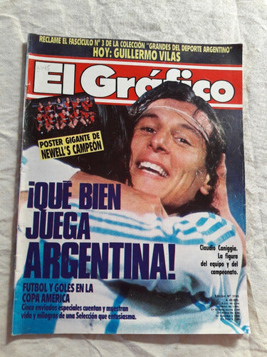 Revista El Gráfico Nº 3745 Año 1991 Caniggia Copa America 0