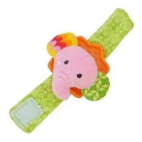 Oli's Place Plush Rattle Bracelet with Teether Stimulator 0