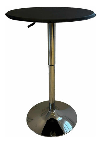 Soltar_arg Adjustable Round Bar Table - Black 2