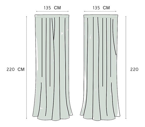 Modo Hogar Blackout Curtain Set 135x260 2