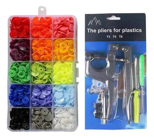 12mm Snap Fasteners Kit Sewing Tool for Baby Clothes 0