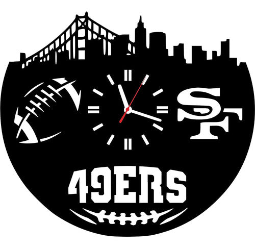 Wooden Wall Clock - San Francisco Football Team Gifts 0