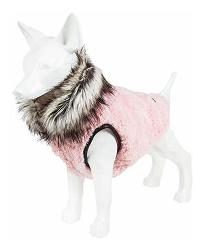 Pet Life Luxe Pinkachew Luxury Mink Fur Dog Coat 1