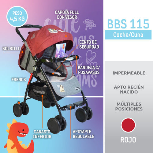 Lightweight Compact Baby Stroller Crib 28