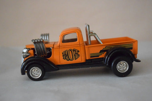 Hot Rod Pick Up Naranja Majorette 1/32 Sin Caja 1