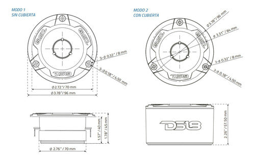 DS18 Super Tweeter Bala Marino NXL-T1 240W 4 Ohm 4