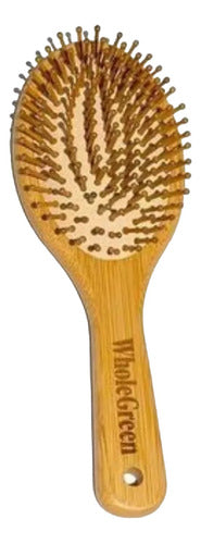 Whole Green Bamboo Hair Brush 0