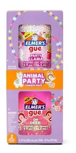 Elmer's Gue Slime Animal Party X 2 Unidades 1