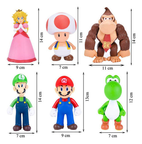 Mario Bros Luigi Princesa Peach Muñecos Personajes 2