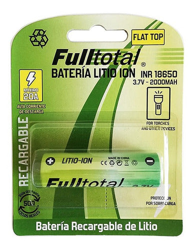 Fulltotal 5 Rechargeable 18650 Lithium Ion Batteries 3.7V 2000mAh 1