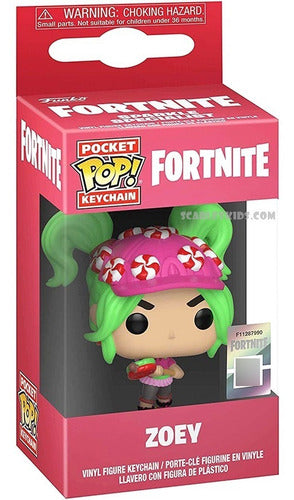 Funko Pop Keychain Fortnite Zoey Original Scarlet Kids 0