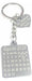 Personalized Engraved Anniversary Calendar Steel Keychain 1