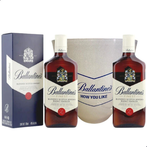 Whisky Ballantine's Finest Scottish x2 + Gift Ice Bucket 0