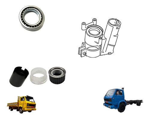 Bucha Luva Rolamento Coluna Direção Caminhão Vw Até 1999 0