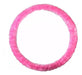 Iael Universal Plush Steering Wheel Cover - Pink 38cm 1