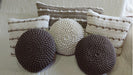 Round Crochet Cushion - Handcrafted Knits - Motif 40 cm 7