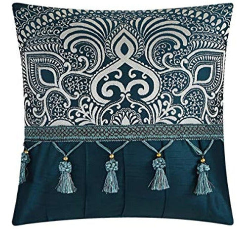 Chic Home Casa Elegante Huerto Juego De Cama De Jacquard De Seda Sintética 4