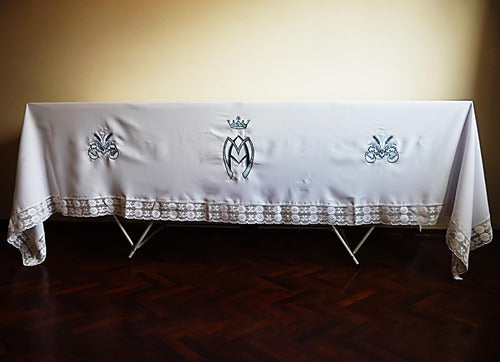 Emaus Mantel De Altar Con Puntilla 1