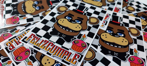 MuchoEvento Five Nights At Freddy's Stickers 5x7cm Happy Birthday X35u 4