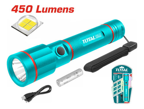 Total LED Flashlight 450 Lumens TCFL1865051 Premium 3