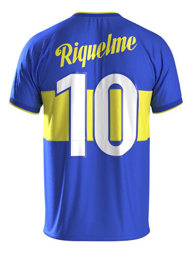 Boca 2000 Quilmes Riquelme Retro Polyester Shirt 2