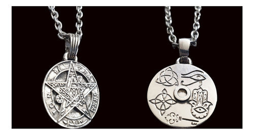 MYE Tetragrammaton Witch's Knot Silver 2.5 cm 9g Art 1343 1