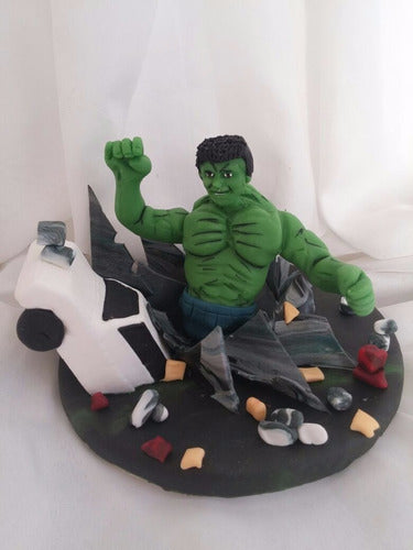 Adornos Naty Incredible Hulk Cold Porcelain Decoration 0