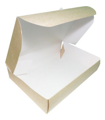 Donut Box Don1 X 10 Units White Wood Packaging 3
