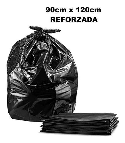 Pack of 10 Reinforced 90x120cm Trash Bags 0