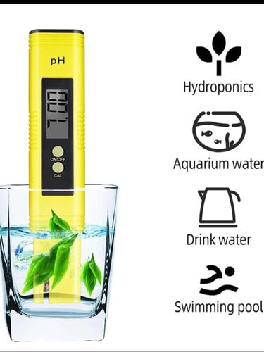 Medidor De Ph ,o Acides, Digital Con Luz. Leva 3 Pilas Botón 4