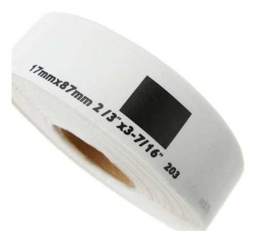 MR 6 Rolls DK 1203 17x87 Mm 300 Adhesive Labels QL 7