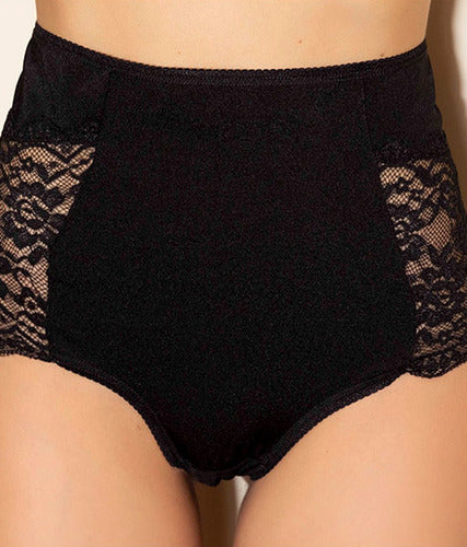 Trenda Women's Tricot Panty with Lace Detail Size T.6 351 1