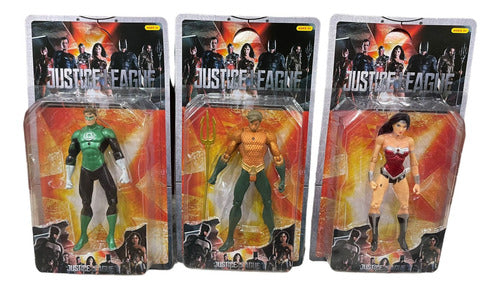 Generic Combo X6 Justice League Action Figures: Green Lantern, Flash, Aquaman 1