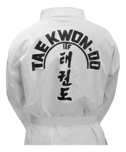 Dragon Dobok Taekwondo Uniform Gup Training + White Belt 1