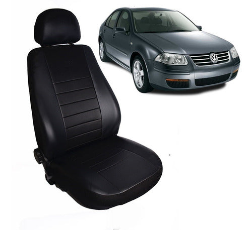 Premium Quilted Leather Seat Cover Set for VW Bora 1