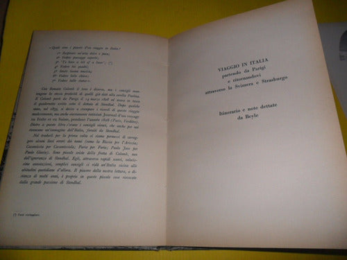 Stendhal Viaggio Italiano 1828 De Agostini Novara 1961 2