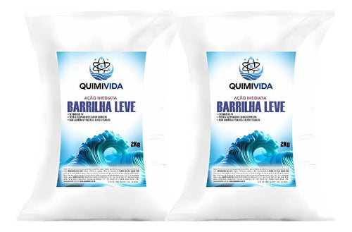 Kit Barrilha Leve 4kg Elevador De Ph Piscina - Quimivida 0