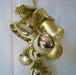 Golden Christmas Cluster Ornament with Hanging Bells 1