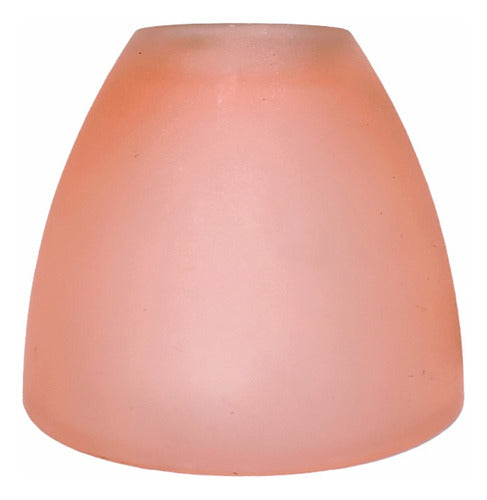 Replacement Satin Rose Glass Lampshade Conical Shape 0