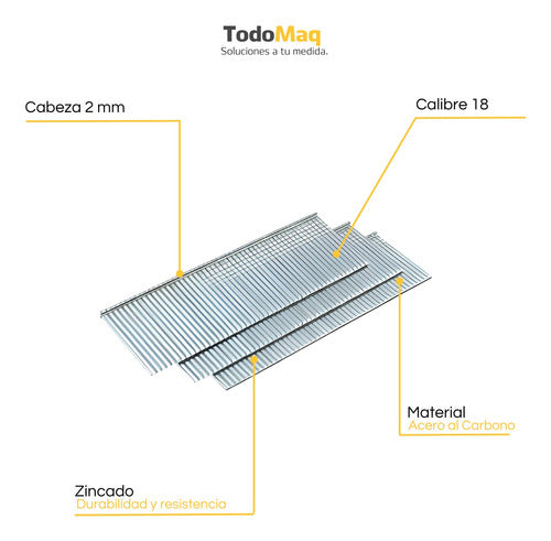 Duca Clavos De Acero Para Clavadora Neumática 20mm Caja 5000 U 1