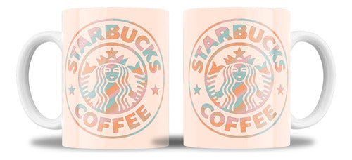 Starbucks Aesthetic Naranja - Taza Ceramica Sublimada 0