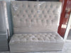 Carlos Living Chenille or Pana Upholstered Queen Headboard + Bed End Ottoman Combo 1.60m 4