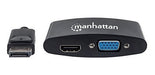 Manhattan 2 En 1 Adaptador De Displayport A Hdmivga Hembra 4 2