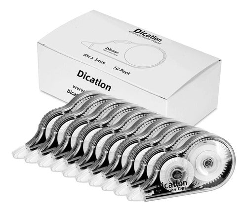 Dicatlon 10 Correction Tapes White 5mm X 8m 0