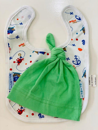 Priori Babies Bib with Hat 2